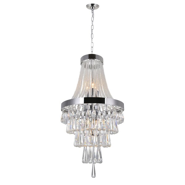 Cwi Lighting Vast 6 Light Chandelier With Chrome Finish 5078P16C - main